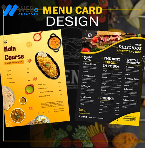Restaurant digital menu board Edinburgh, UK menu printing services online food menu design 2026