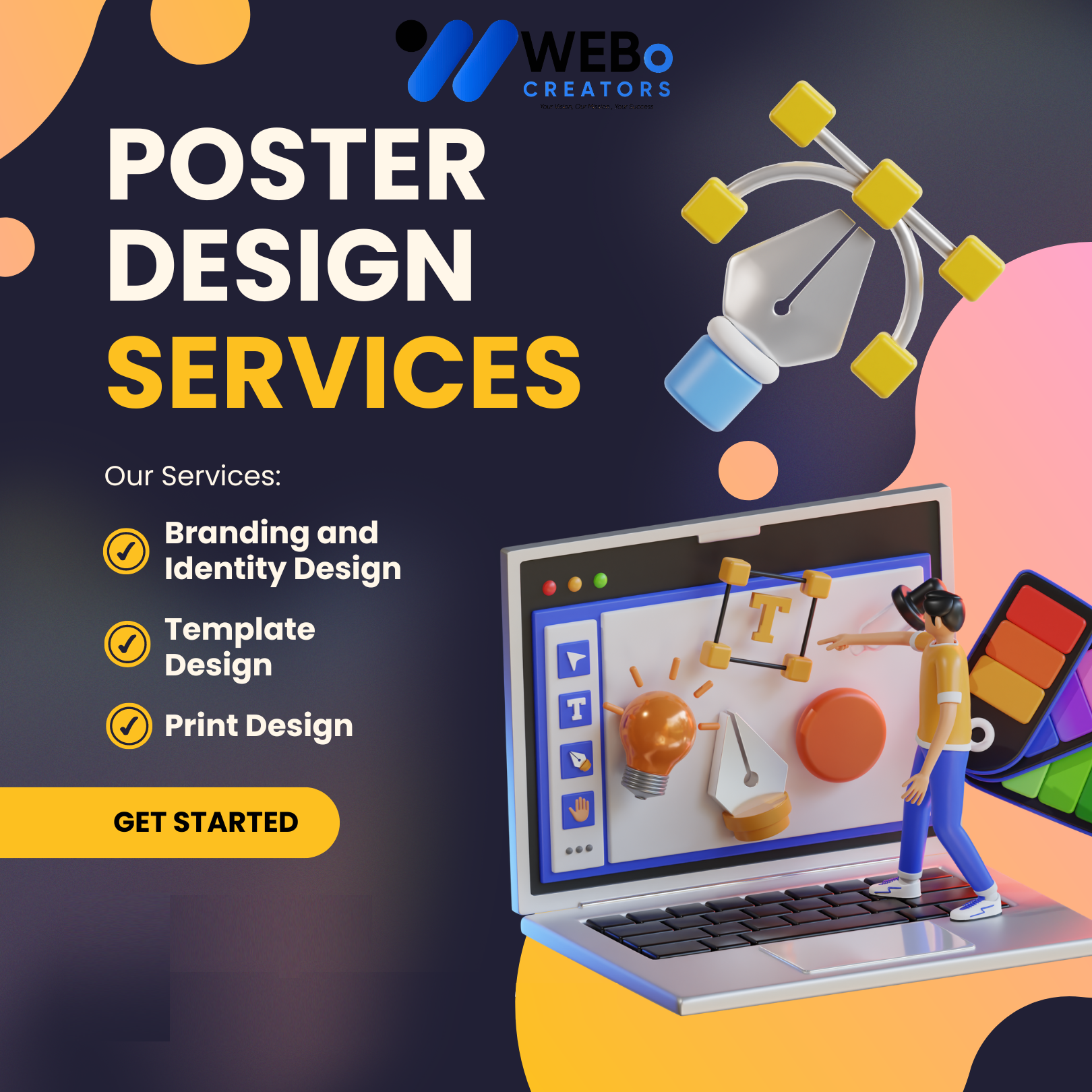 Poster Design Service | Get Powerful Advertising Poster in Edinburgh, UK for Business and Events